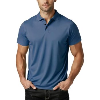 Polo Shirts for Men: Quick Dry Moisture Wicking High Elasticity Convenient Slim