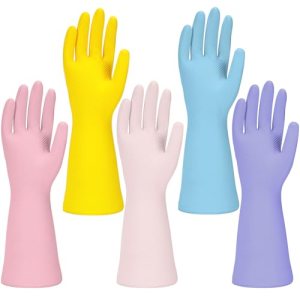 Jsocoah Rubber Kitchen Dishwashing Gloves