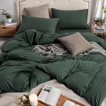 PURE ERA Jersey Knit Duvet Cover Set 100% T-Shirt Cotton Super Soft Comfy 3pc Be