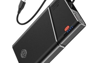 Portable Charger 20000mAh, 22.5W PD 3.0+QC 4.0 Super Fast Charging Power Bank