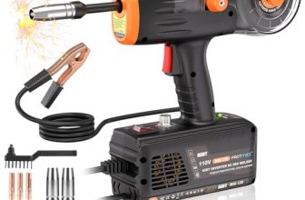 Protmex Handheld MIG Welder Machine – 110V Flux Core Portable Welder
