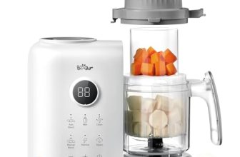 Bear Baby Food Maker with 18.5oz Dual-Layer Steam Baskets