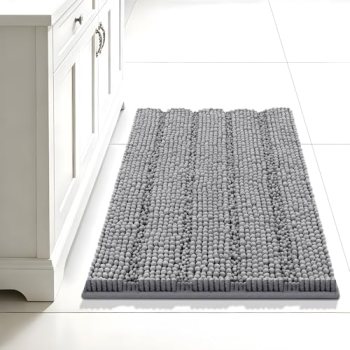 Bcoimo 24″×17″ Chenille Bath Mat