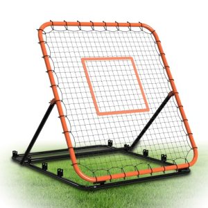 Baseball Rebounder Net, Portable Bounce Back Trainer for Baseball & Softball wit