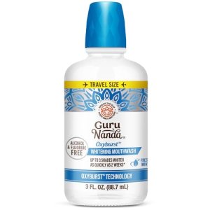 GuruNanda Whitening Mouthwash – Up to 3 Shades Whiter Teeth in 2 Weeks