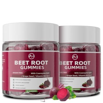 M inch Beet Root Gummies, Blood* Pressure Support & Nitric Oxide Booster