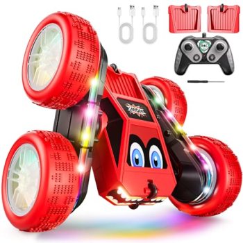 WayEee Remote Control Car, 360° Flips RC Stunt Car with LED Lights Strips