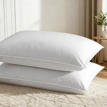 WQSPRING Down Pillows King Size Set of 2-750 Fill Power Hotel Quality Bed Pillow