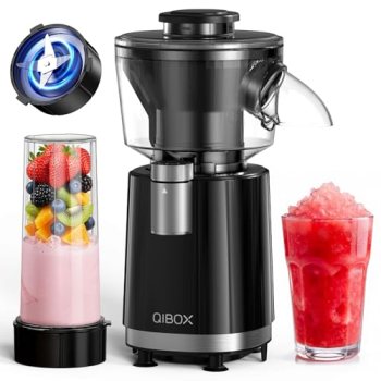 QIBOX Snow Cone Machine & Smoothie Blender 2 in 1