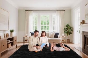 Mhyup Black Area Rugs 9×12 Living Room Bedroom