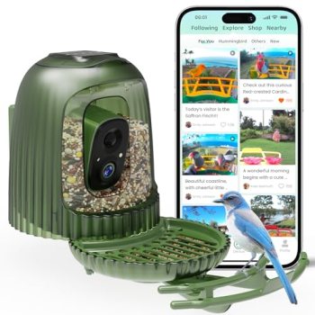 HIXX Smart Bird Feeder with 4MP Camera – Auto Capture Video