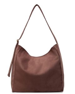 Micmores Tote Bag for Women, Faux Suede Handbags Slouchy Hobo Shoulder Purse Lar