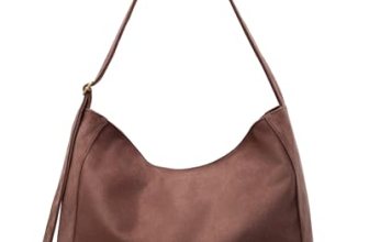 Micmores Tote Bag for Women, Faux Suede Handbags Slouchy Hobo Shoulder Purse Lar