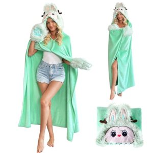 Wearable Hoodie Blanket for Adults