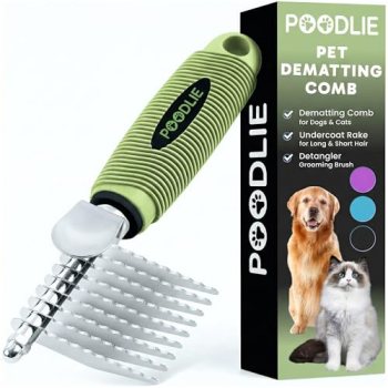 Poodle Dematting Fur Rake Comb Brush for Dogs and Cats