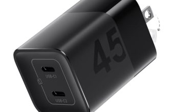 wegear 45W USB C Charger, 2 Port GaN Fast Charging with PPS