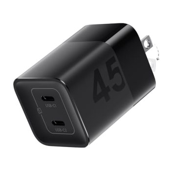 wegear 45W USB C Charger, 2 Port GaN Fast Charging with PPS