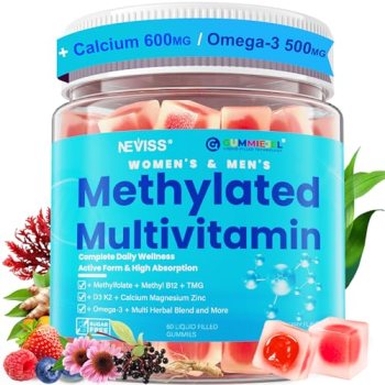 Methylated Multivitamin for Women & Men Gummies w/ Omega-3