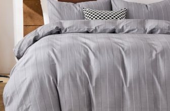 Merryword 100% Cotton Stripe Duvet Cover Set King Size