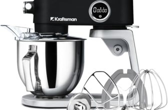 Kraftsman All Metal Stand Mixer 5.3 Quart with 4 Stainless Steel Attachments