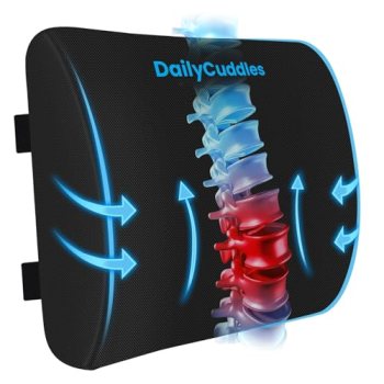 DailyCuddles Lumbar Support Pillow for Office Chair Back Support