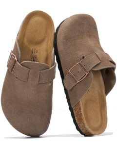 Project Cloud Genuine Leather Footbed Clogs for Women