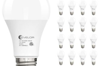 evelor 24-Packs A19 LED Light Bulbs