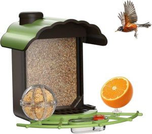 Centvicam Wild Bird Feeders for Outdoors: Humming Bird Feeder with 4 in 1 Food T