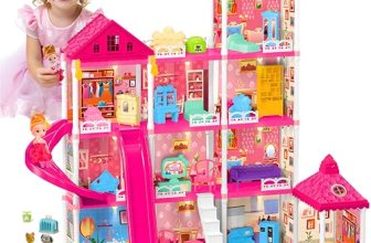 keefun Doll House for 3 4 5 6 7 8+ Year Old Girl Birthday Gifts