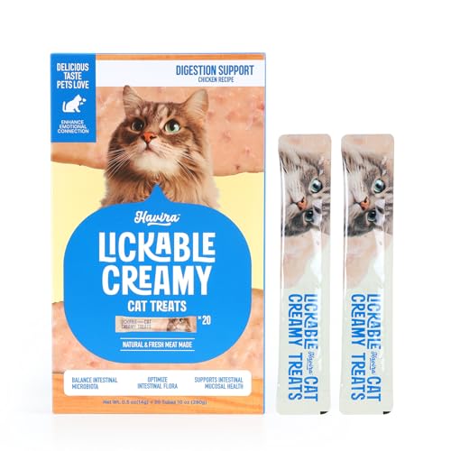 Havira Healthy Lickable Creamy Cat Treats Digestion Support