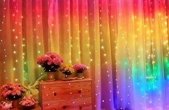 300LED Fairy Curtain Lights, 9.8×9.8Ft Warm White USB Plug in 8 Modes & Timer Ch