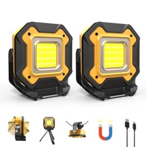 CedarAce 2 Pack Rechargeable LED Work Light