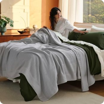 Bedsure 100% Certified Organic Cotton Blanket – King Size