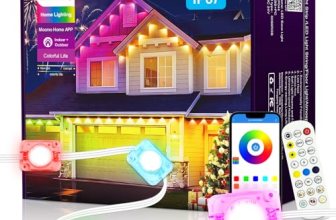 AHAWILL Permanent Outdoor RGB Lights with IP67 Waterproof
