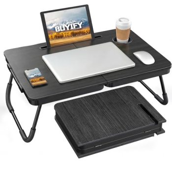 BUYIFY Foldable Laptop Bed Desk for Couch