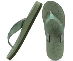ONCAI Womens Flip Flops for Women Arch Support Yoga Mat Summer Beach Leather Wom