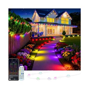 AurNyvaMay Outdoor Ground Lights 31FT Patio Decorations Smart Outdoor Lights 24V