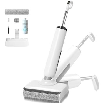 Wet Dry Vacuum Mop, 180°Lay-Flat Cordless Vacuum Mop All in One