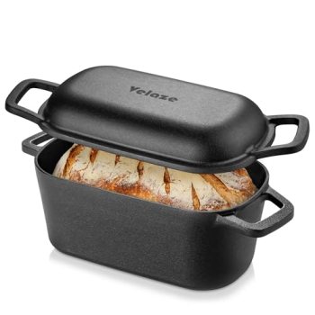 Velaze 3.6QT Dutch Oven for Bread Baking