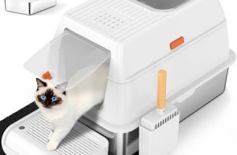 SZEE XL Stainless Steel Litter Box with Lid