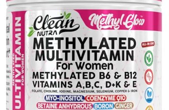 Methylated Multivitamin for Women Vitamins B6 Methyl B12 A B C D K E Folate Chol
