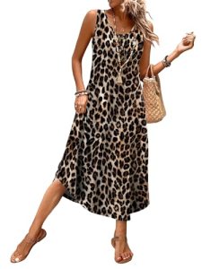 Summer Dresses for Women 2026 Flowy Beach Vacation Clothes Midi Dresses for Wome