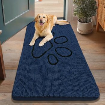Smiry Dog Door Mat for Muddy Paws