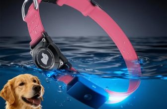 LED AirTag Dog Collar – Brightest Light Up Dog Collars