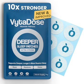 Vytadose Deeper Sleep Patches for Adults – 10mg Melatonin Patches – Non-Groggy