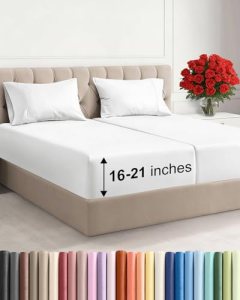 Extra Deep Pocket Split King Size Sheet Set