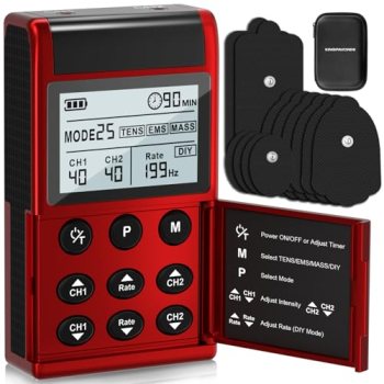 KingPavonini 4-IN-1 TENS Unit Muscle Stimulator