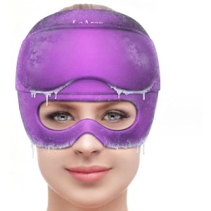 2 in 1 Migraine Relief Cap with Gel Eye Mask