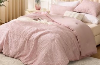BEDELITE Blush Pink Queen Comforter Set