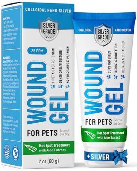 Wound Gel Tube for Pets – Dog Wound Care with Silver & Aloe